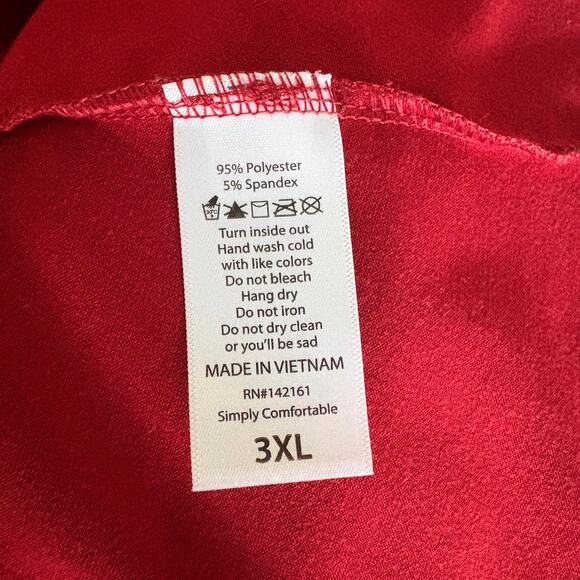 LuLaRoe Julia Dress 3XL Red Silver Plaid Stretch Knit - Picture 8 of 12